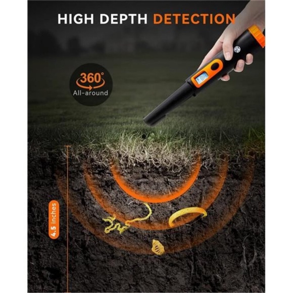 Metal Detector Pinpointer for Adults & Kids, Fully Waterproof - Picture 5 of 8